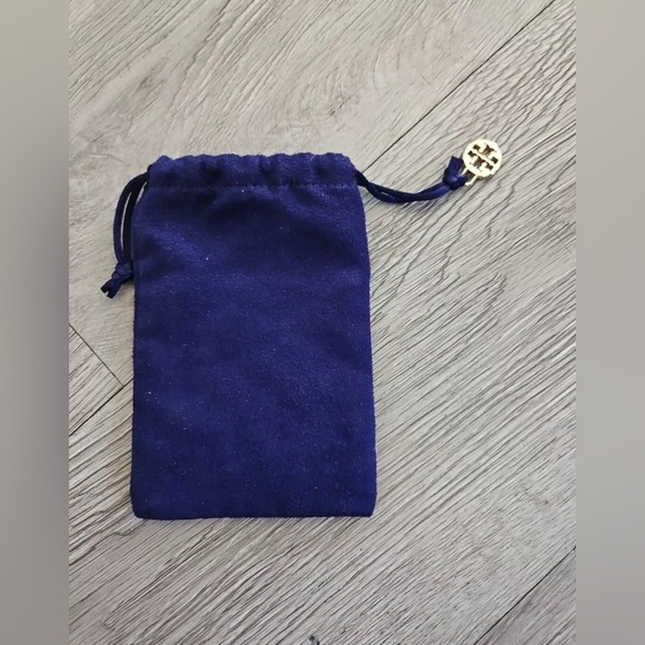 Tory Burch Purple Velvet with Gold Hardware Jewelry Pouch - Picture 3 of 6